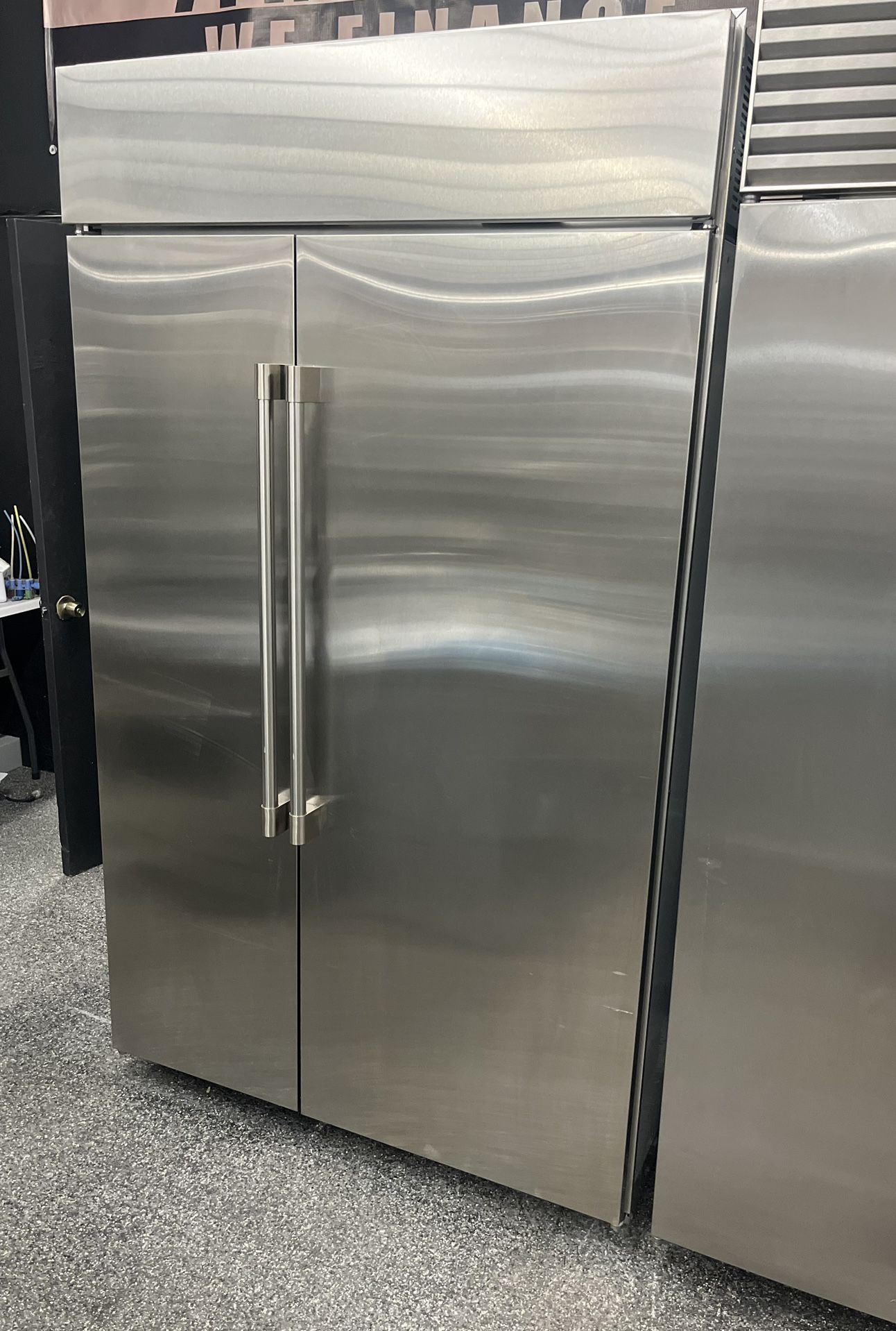 Monogram Stainless Steel Side By Side Built In Refrigerator 48”