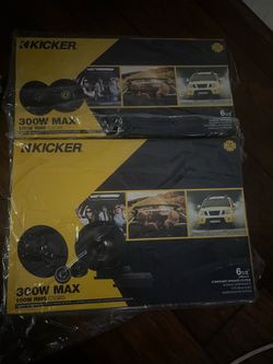 NEW Kicker 6.5" Car Speakers – CSC65 & CSS65 – Sealed – 300W Max