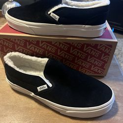 New Vans Classic Slip On With Faux Fur Lining