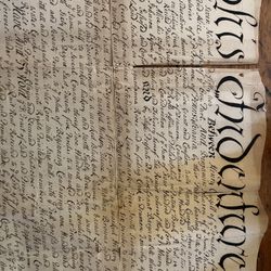 Vintage Indenture ( Contract ) 1742