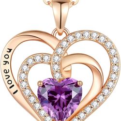Lomantise 925 Sterling Silver I Love You Necklace