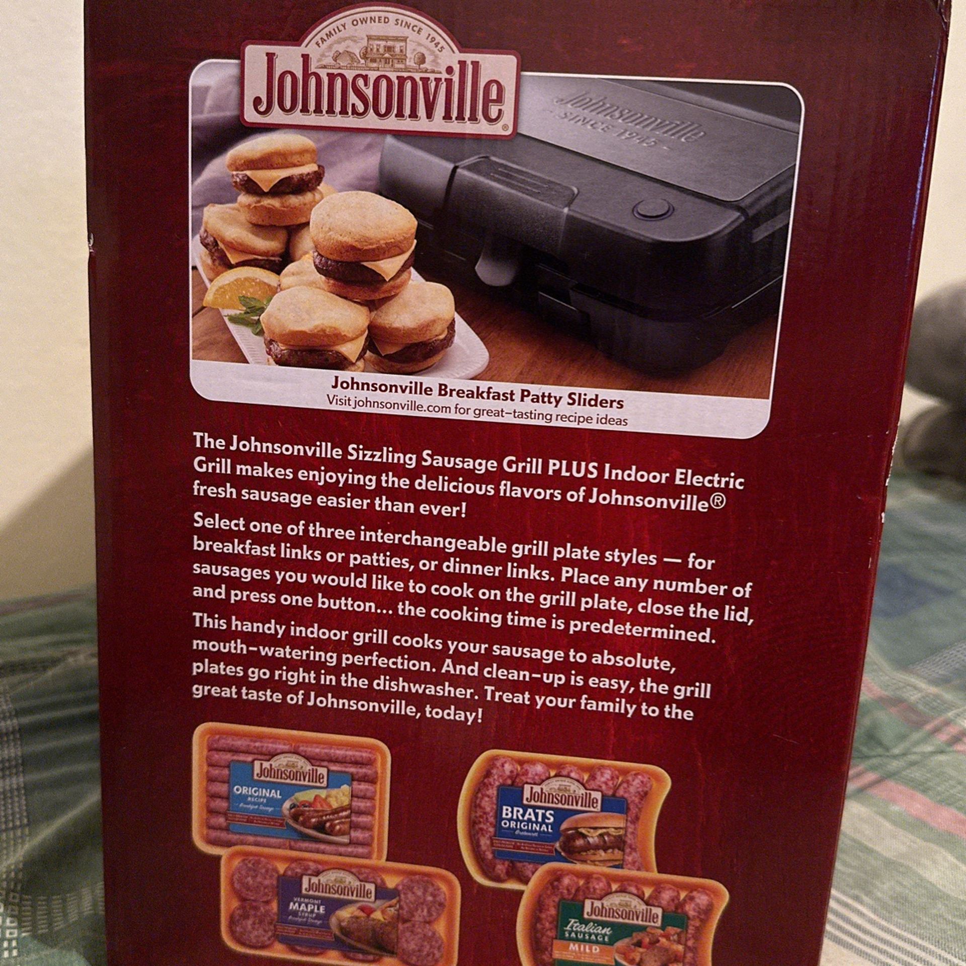 JOHNSONVILLE SAUSAGE GRILL PLUS - appliances - by owner - sale