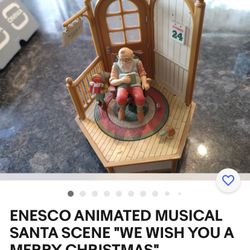 Ensco Musical Merry Christmas, Vintage . New.very Beautiful Design And Details.