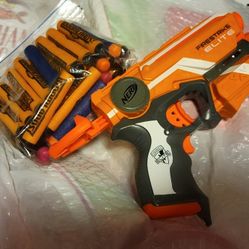 Nerf Gun With Bullets 