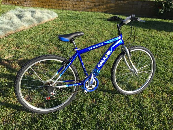 light blue mountain bike