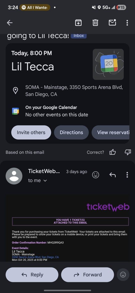 Lil Tecca Ticket Oct 20