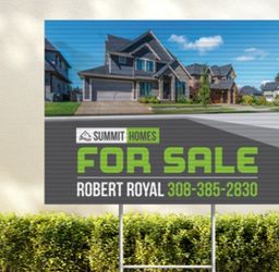 Real Estate Sign For Business House Selling
