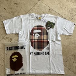 BAPE Check T-shirt Size S