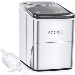 FOOING Ice Maker Countertop, Self-Cleaning Function,