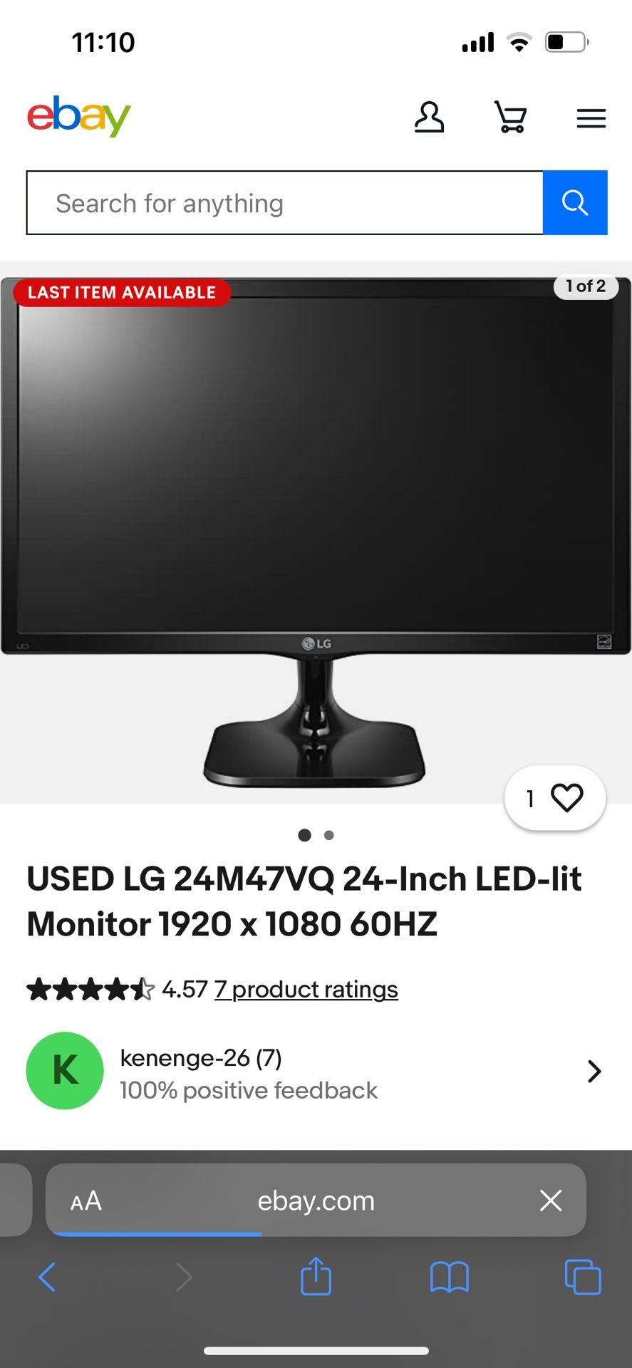 LG monitor