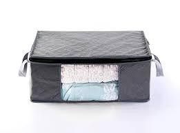 1 Pcs Large Capacity Quilted Storage Box Zipper, 20.5x13x12in