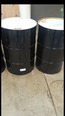 Metal barrels, solid tops