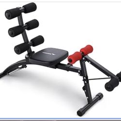 MERACH Ab Machine, Multi-Functional Adjustable Ab Trainer, 