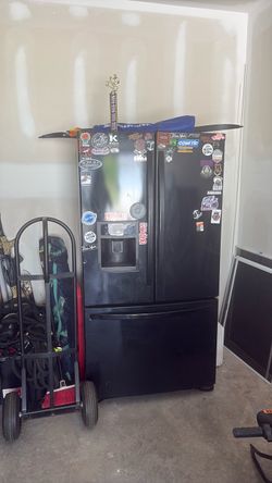 Black fridge