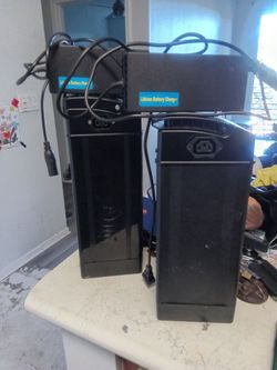(2) Electric bicycle detachable batteries 48v