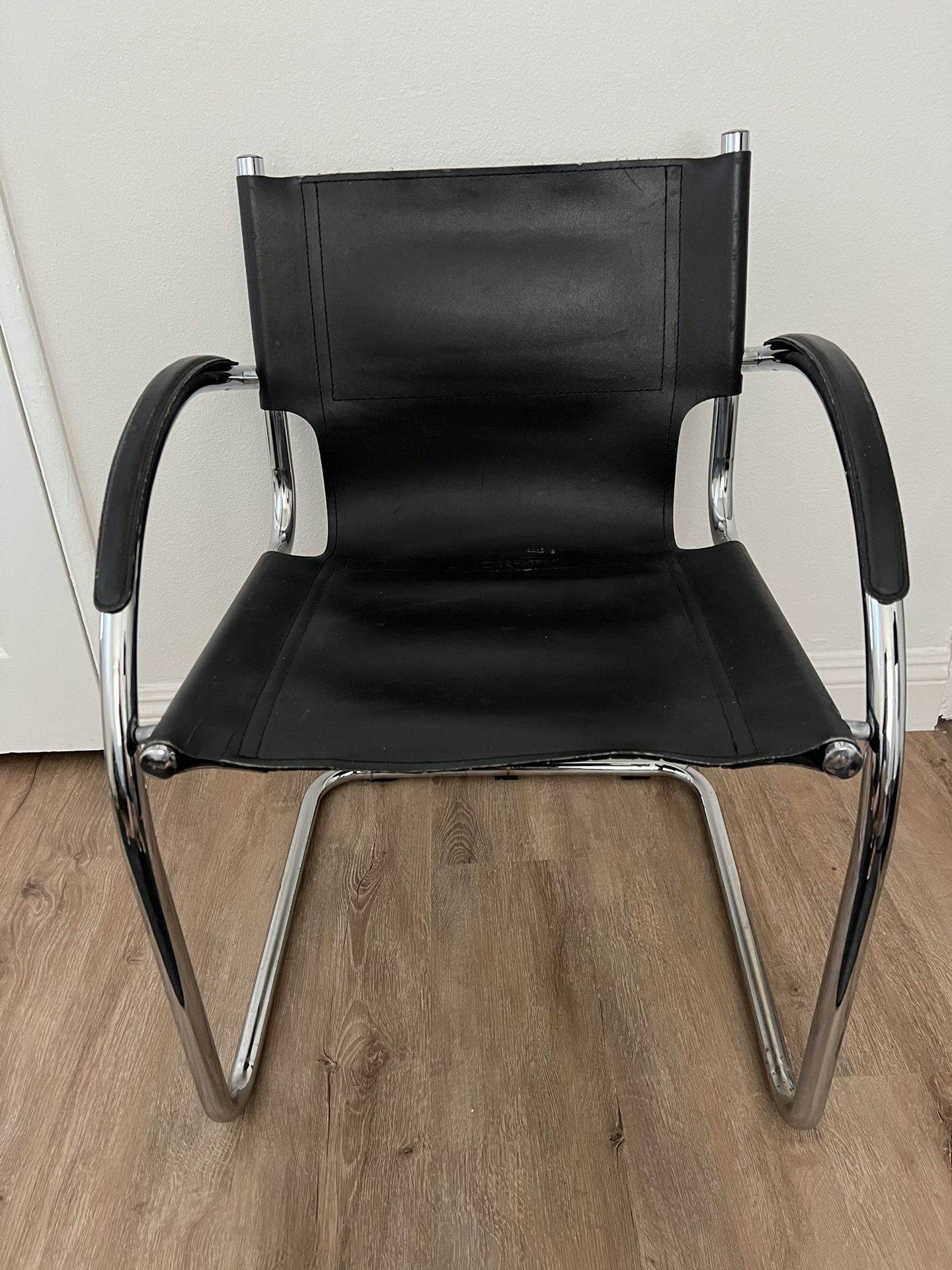 Vintage Mid-Century Italian & Chrome Chair (NEEDS WORK!)