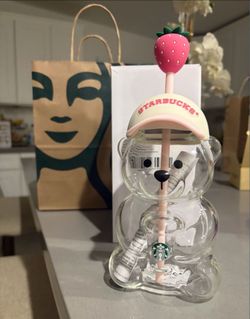 Starbucks pink bearista