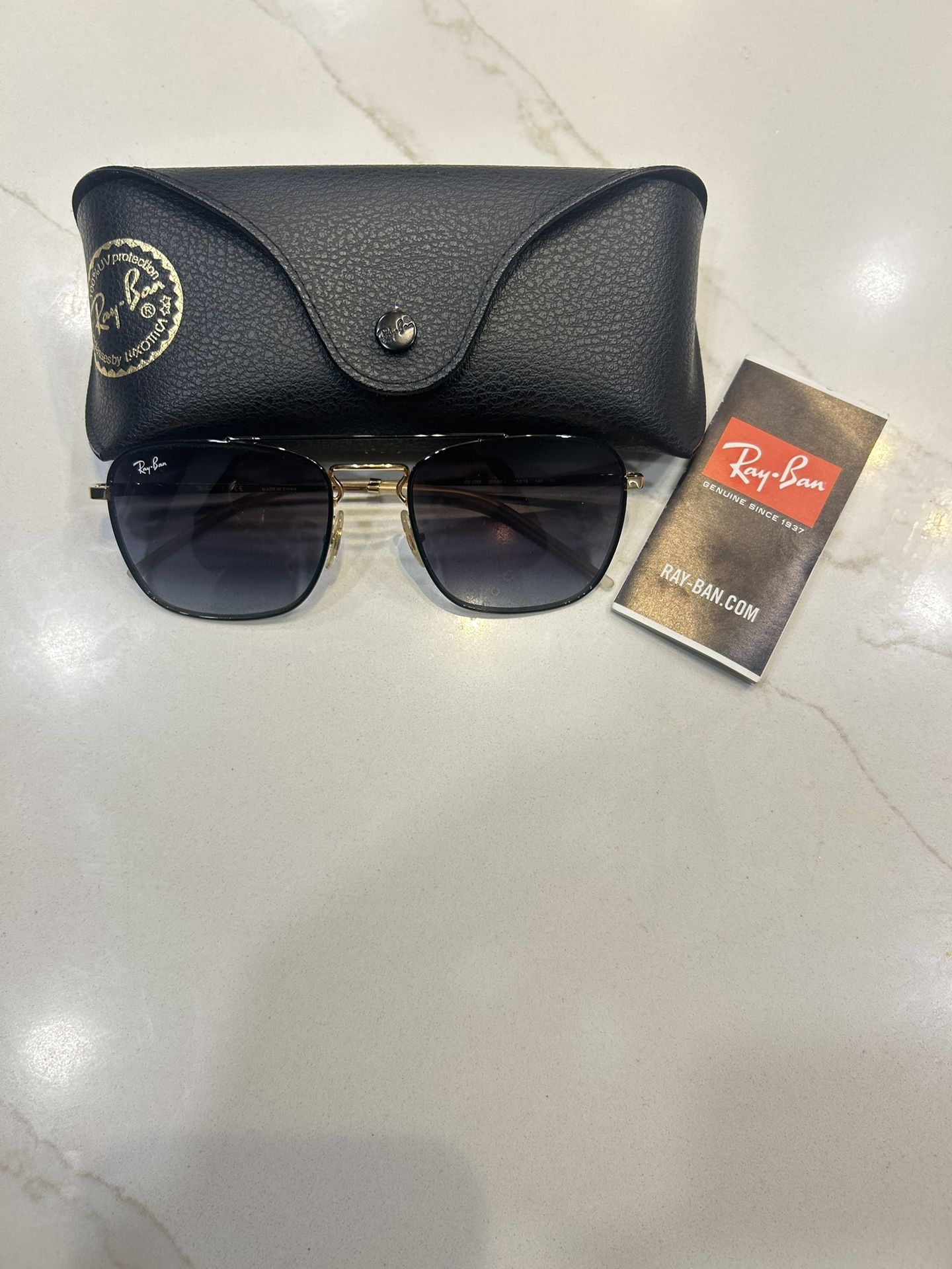 Black On Gold Ray-bans