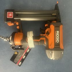 RIDGID Pneumatic 18-Gauge 2-1/8 in. Brad Nailer with CLEAN DRIVE Technology, and Tool Bag