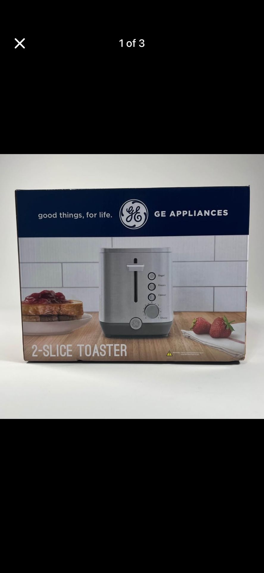 GE 2 Slice Toaster