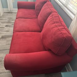 Rooms To Go Red Sofa Set 