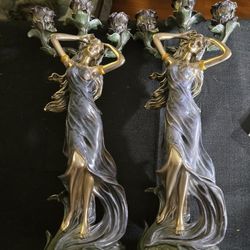 Decorative Pair Candle holders