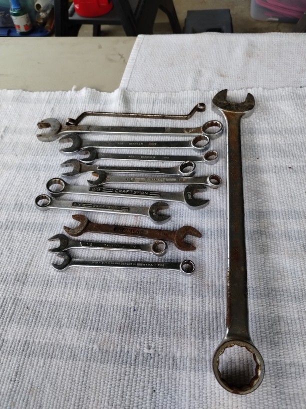 Misc Mechanics Wrenches 7/16 To 1 1/4"
