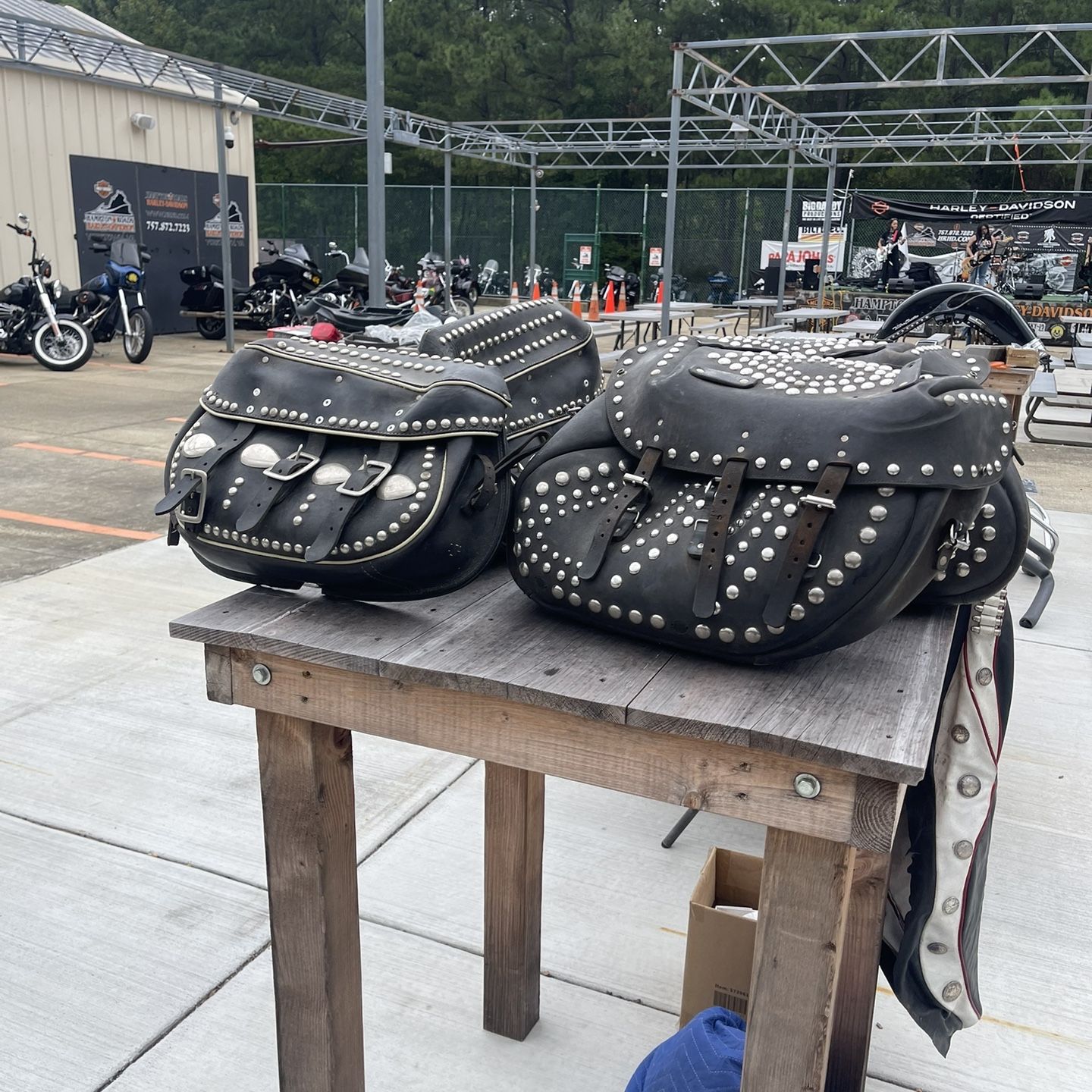 Two Sets Harley Davidson Saddle Bags