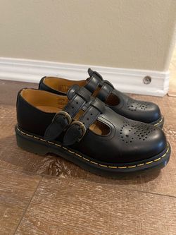Dr. Martens Leather Mary Jones Shoes