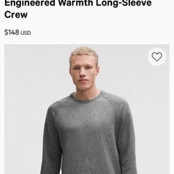 Lululemon Warmth Long Sleeve Gray XXL