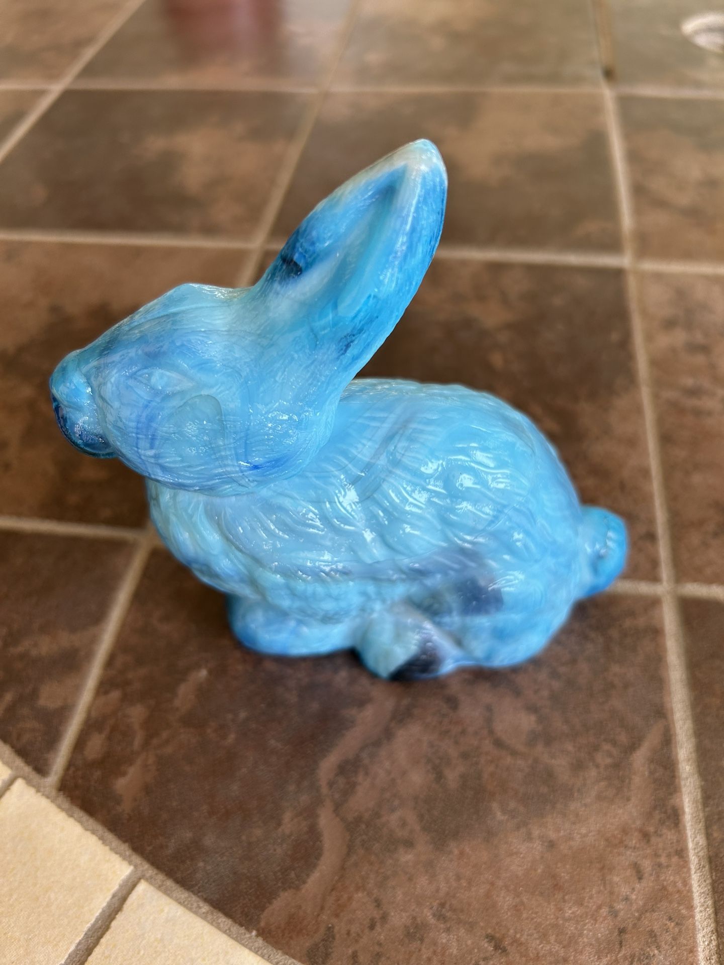 Mosser©️ Slag Glass Rabbit Paperweight