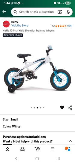 Huffy 12-inch Kids Bike with Training Wheels