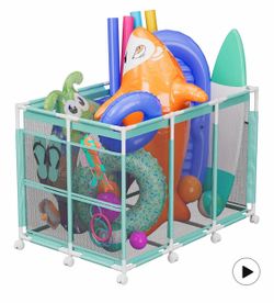 New in box: Pool Float Storage – Outdoor Pool Toy Storage Organizer for Pool Noodles, Toys, Floats, Balls,