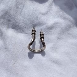 Chrome Hearts Double Spike Cornicello Ring Size 10