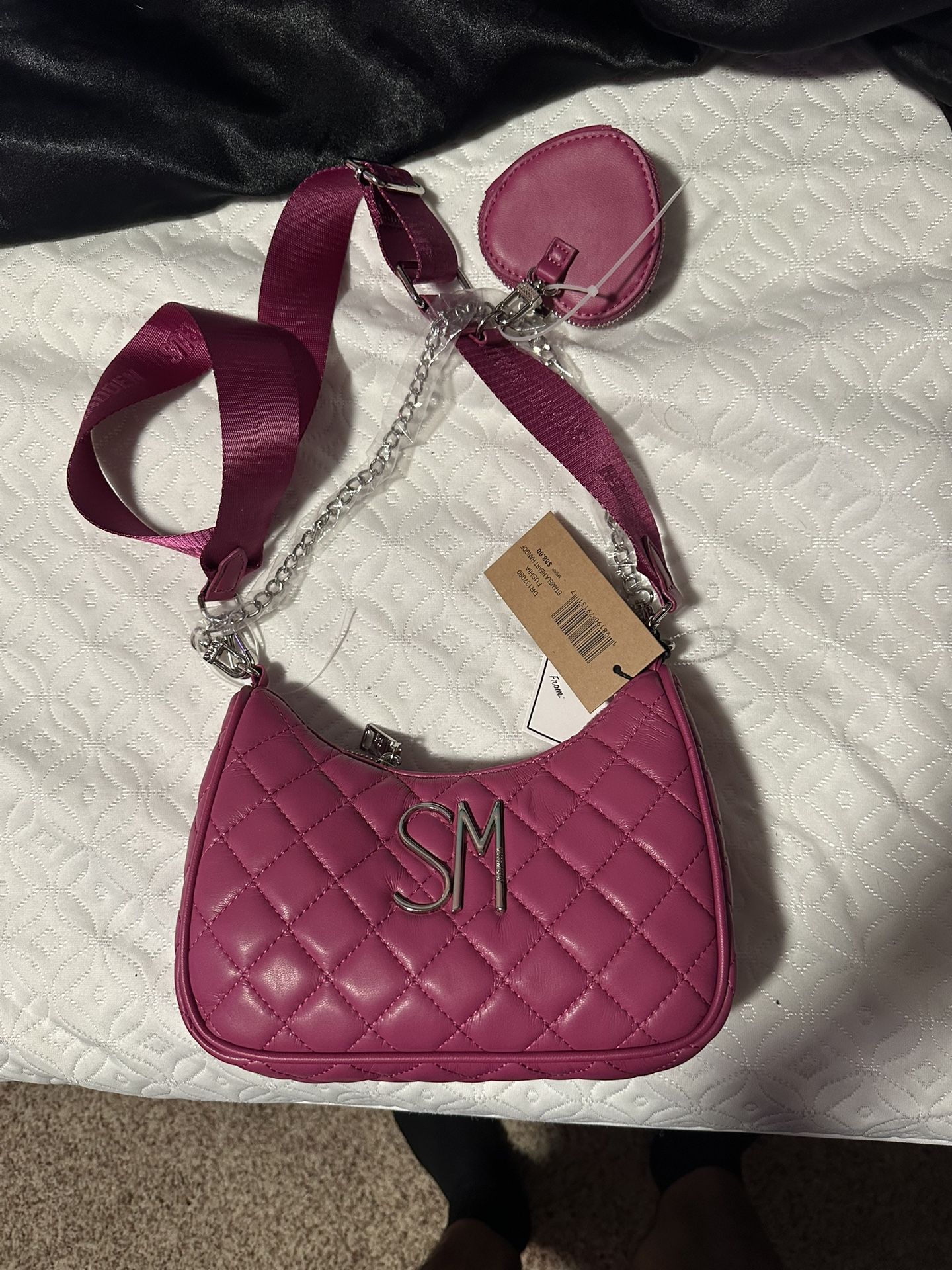 Quilted Fushia Steve Madden Purse