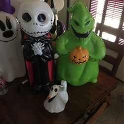 Nightmare before Christmas blow molds
