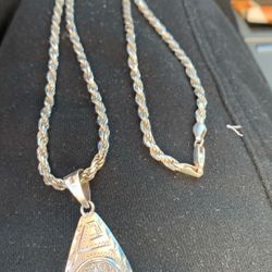 925 Rope Chain 925 Pendent 