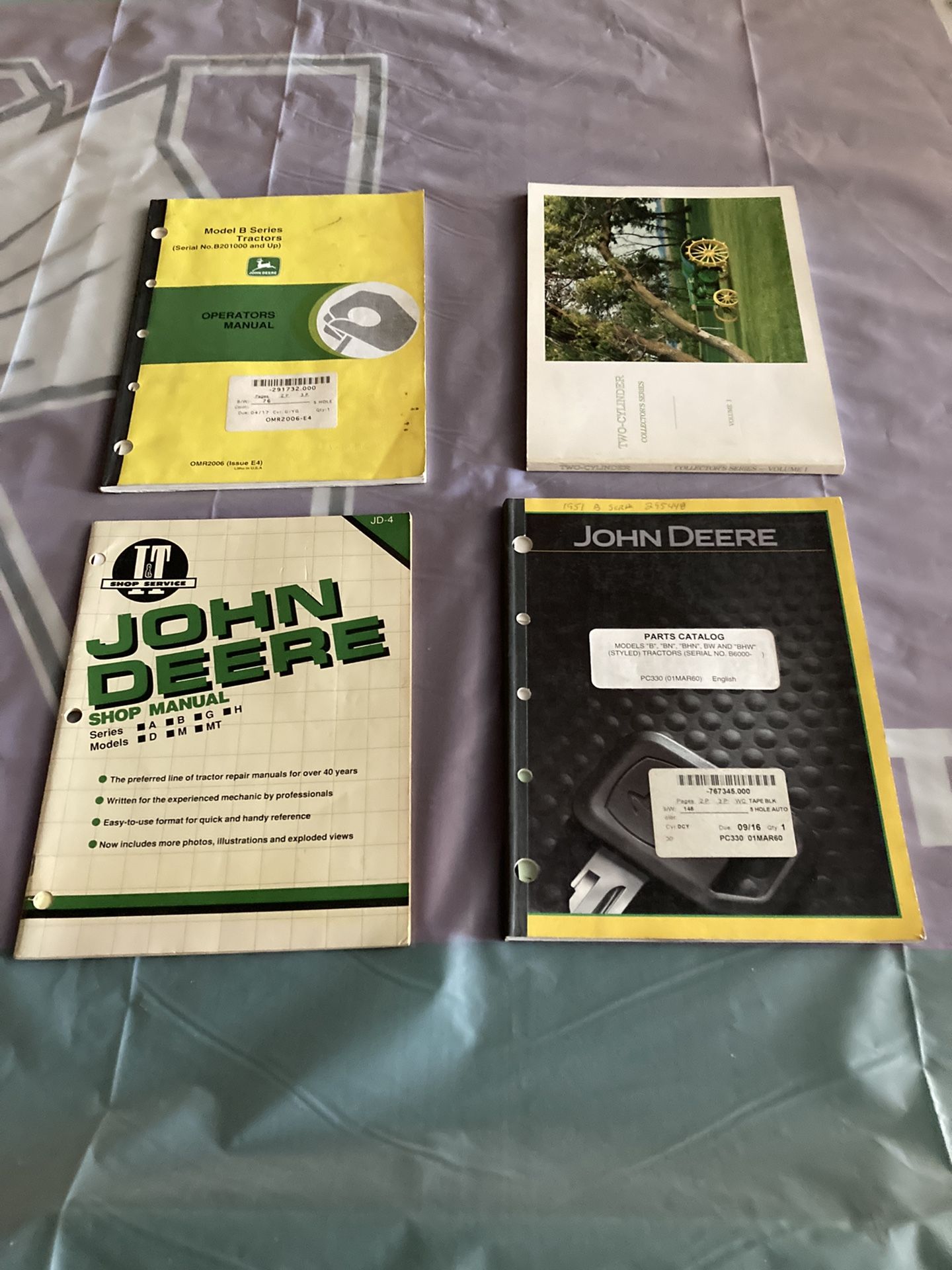 John Deere tractor manuals/catalogs