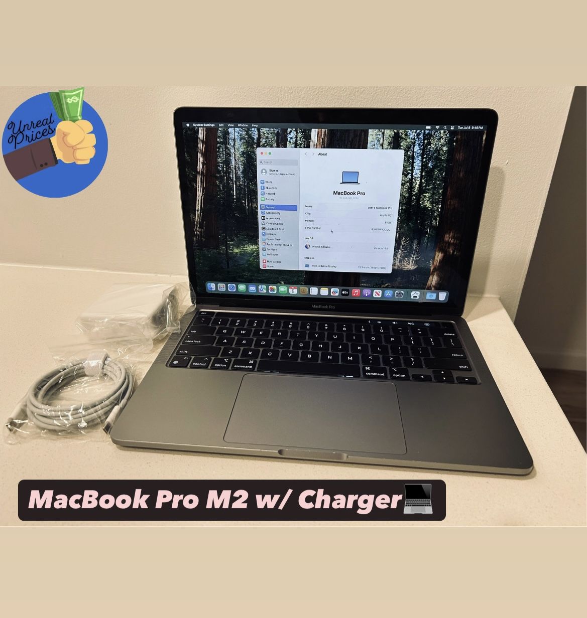 MacBook Pro M2 2022 Laptop w/ Charger💻