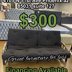 Metal Sofa Bed Black Brand New