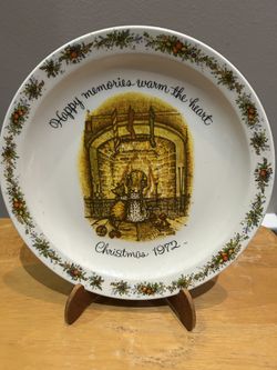 Avon Holly Hobby 1972 Commemorative Plate