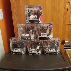 STAR WARS DROID FACTORY WALMART EXCLUSIVE COMPLETE SET OF 6 OF 2-PACKS.