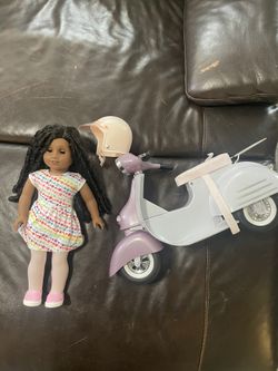 American Girl Doll And Bike