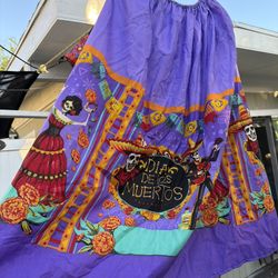 Faldas Xl Día De Muertos 