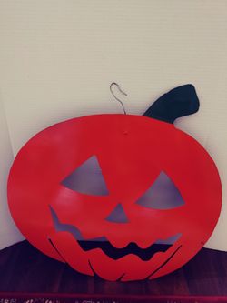 Extra Large Metal Pumpkin