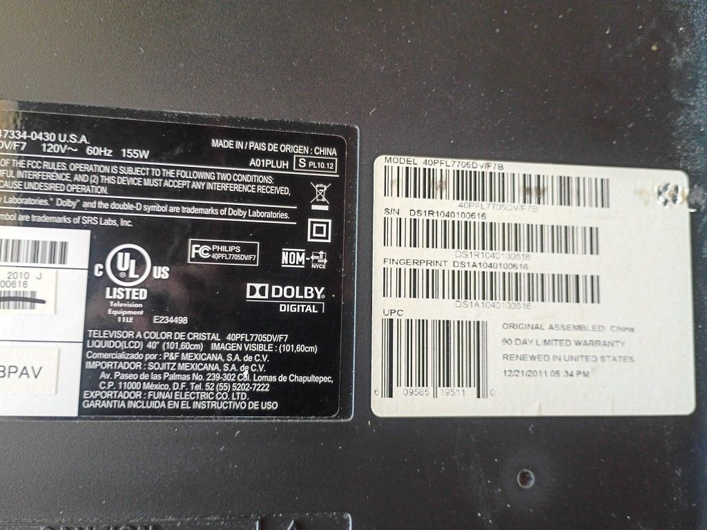 45 OBO! 40-inch Philips LCD TV – Working/Great Deal!
Description:
FAST SALE! Priced to move—get a great 40-inch TV for just $45 or your best offer!
Th