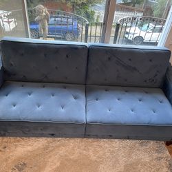 Walmart Blue Futon