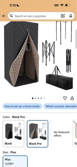 sound booth with its carrying bag