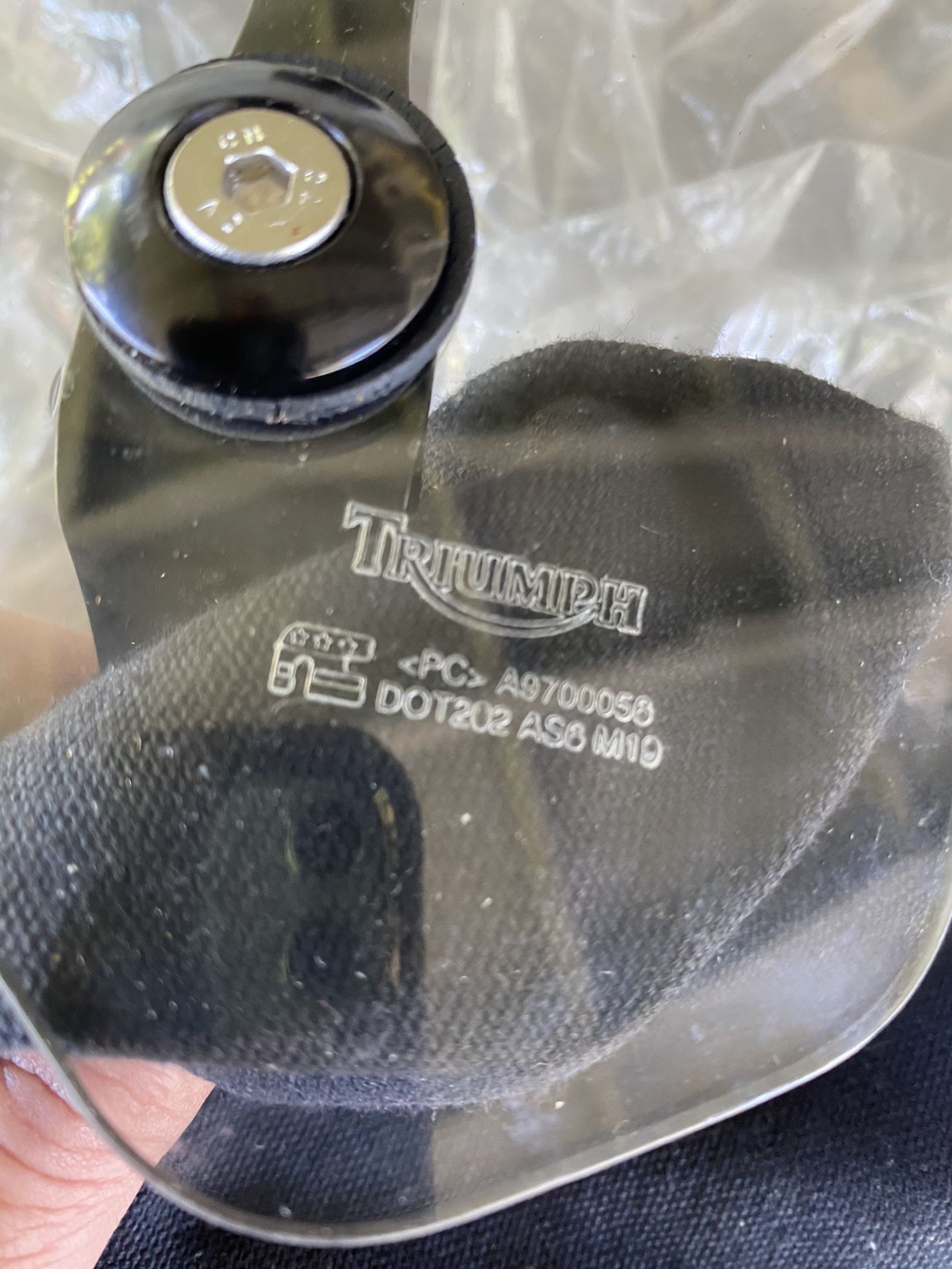 Triumph Fly Screen Windshield with mounting hardware