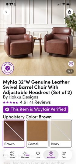 2 Leather chair